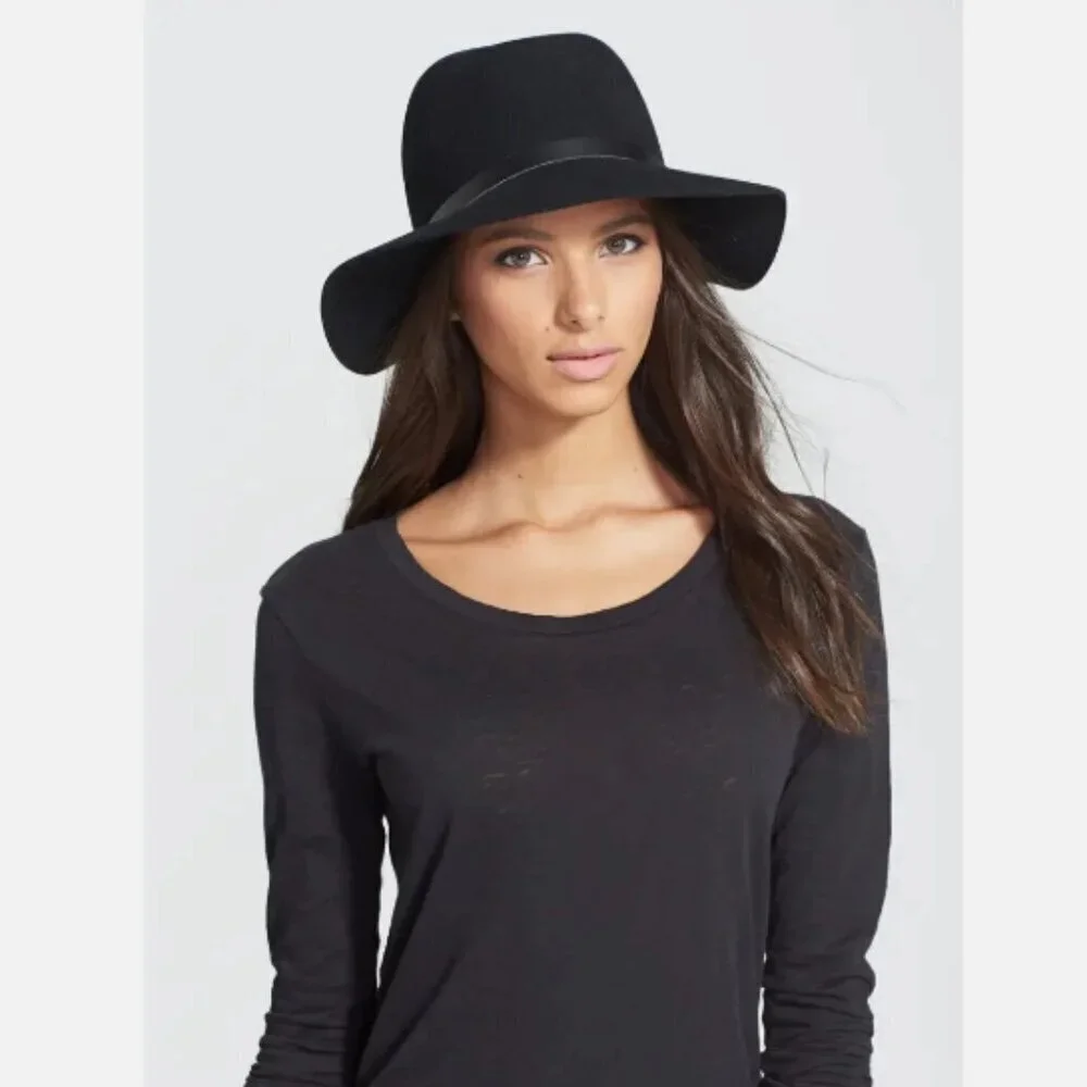 New Revolve‎ Rag & Bone Black Floppy Brim Fedora